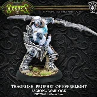 New Thagrosh, Prophet of Everblight: Legion of Everblight - Warlock PIP 73066 - Miniature Marvels: Airplane Models & Painted Dice Miniature