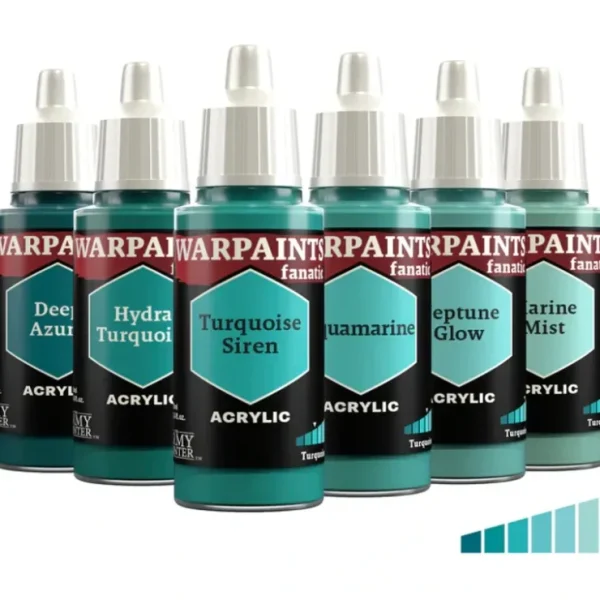 Discount The Army Painter - Warpaints Fanatic: Turquoises - Miniature Marvels: Airplane Models & Painted Dice Paint