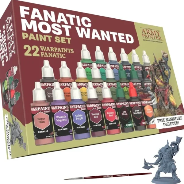 Clearance The Army Painter - Warpaints Fanatic: Most Wanted Set - Combo - Miniature Marvels: Airplane Models & Painted Dice Paint