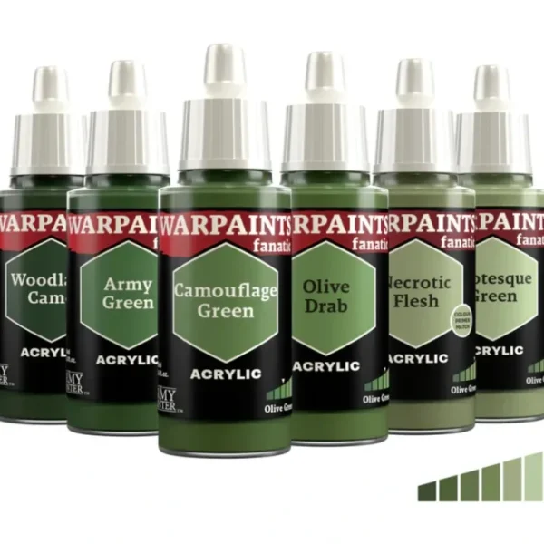 Outlet The Army Painter - Warpaints Fanatic: Olive Greens Flexible Triad - Miniature Marvels: Airplane Models & Painted Dice Paint