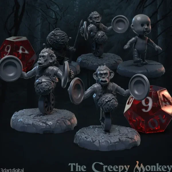 Flash Sale The Creepy Monkey - Miniature Marvels: Airplane Models & Painted Dice Miniature