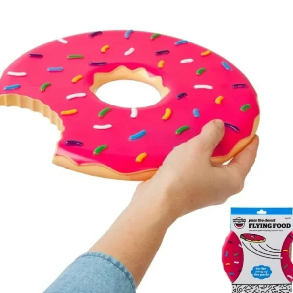 Best Sale The Donut Flying Disc - Flying Patry Dessert Food - Frisbee Beach Fun - BigMouth - Miniature Marvels: Airplane Models & Painted Dice Egpull