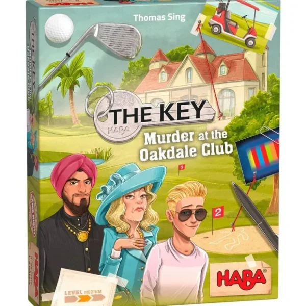 Outlet The Key: Murder at Oakdale Club HAB 305941 - Miniature Marvels: Airplane Models & Painted Dice Board Game