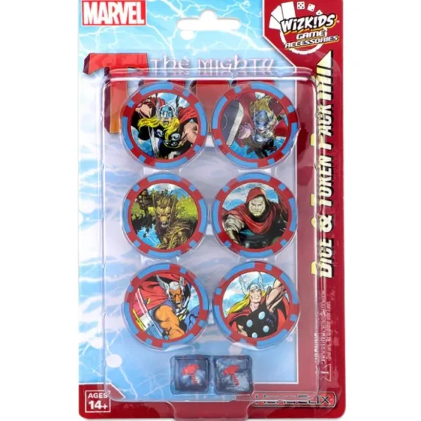 Fashion The Mighty Thor Dice and Token Pack: Marvel HeroClix WZK 72685 - Miniature Marvels: Airplane Models & Painted Dice Miniature