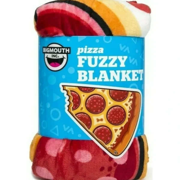 Outlet THE PIZZA SLICE THROW BLANKET - Fuzzy Bed Wrap Towel GaG Cover - BigMouth Inc. - Miniature Marvels: Airplane Models & Painted Dice Egpull