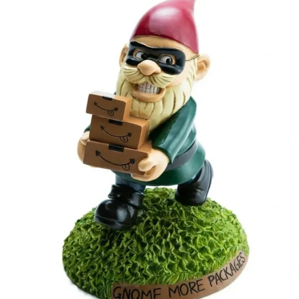 New THE PORCH PIRATE Garden Gnome Statue Yard Lawn Amazon & eBay Package Box Stealer - Miniature Marvels: Airplane Models & Painted Dice Egpull