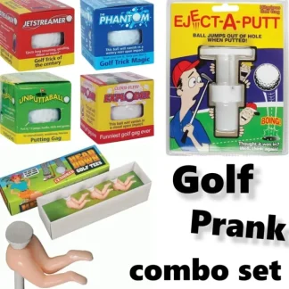 Sale The Ultimate Golf Prank Set - 4 Trick Golf Balls - 1 Eject-A-Putt - 1 3pk Tees - Miniature Marvels: Airplane Models & Painted Dice Egpull