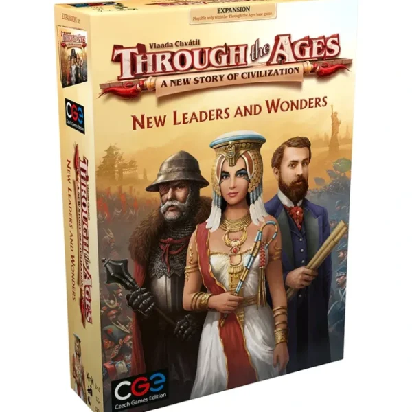 Clearance Through the Ages: New Leaders & Wonders Expansion CGE 00056 - Miniature Marvels: Airplane Models & Painted Dice Board Game