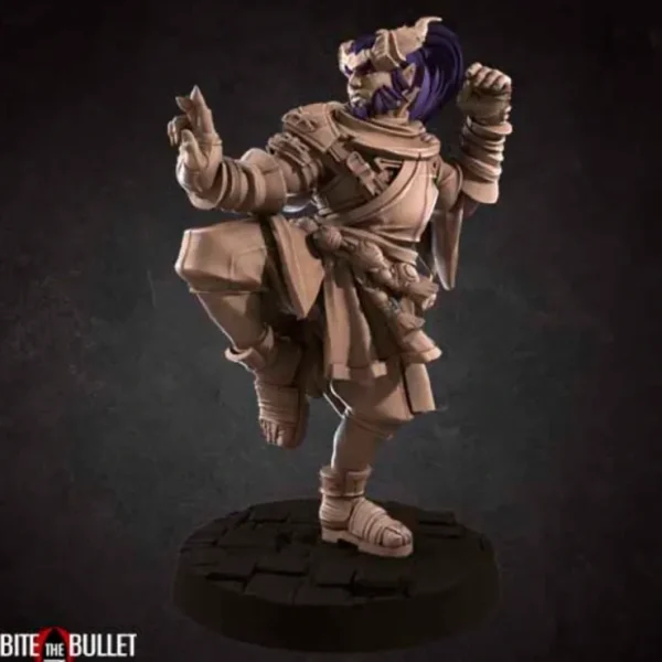 Cheap Tiefling Monk - Miniature Marvels: Airplane Models & Painted Dice Miniature