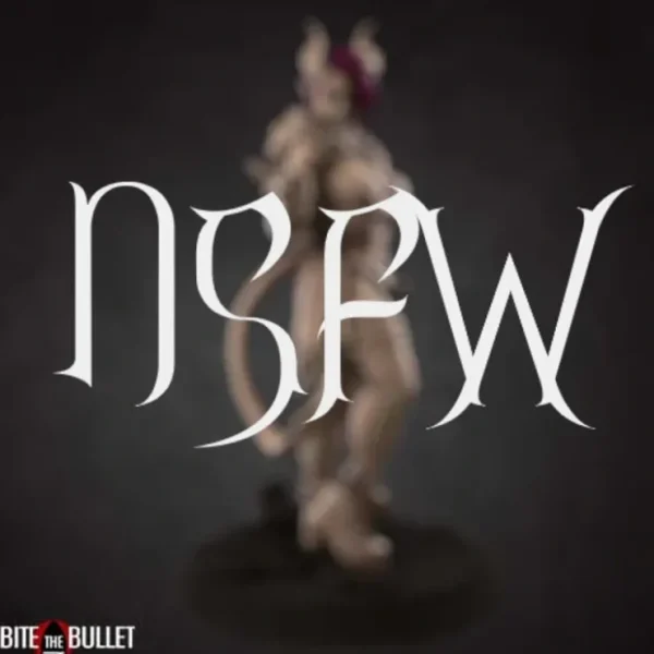 Flash Sale Tiefling Thief (NSFW) - Miniature Marvels: Airplane Models & Painted Dice Miniature