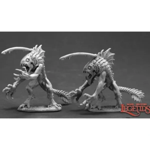 Clearance Tiik Warriors (2): Dark Heaven Legends RPR 03616 - Miniature Marvels: Airplane Models & Painted Dice Miniature