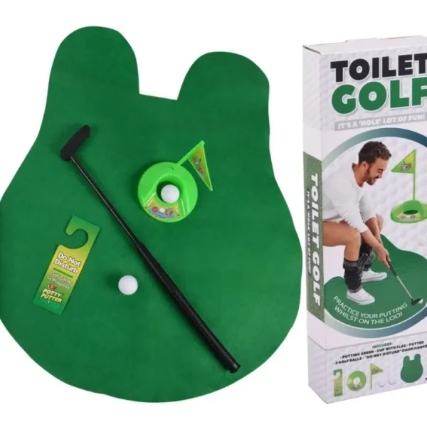 Discount TOILET GOLF - Golfer Bathroom Potty Putter Game Gift Set - Just sit and play! - Miniature Marvels: Airplane Models & Painted Dice Egpull