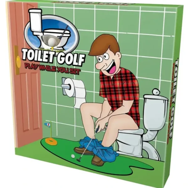 Cheap Toilet Potty Golf Game - Bathroom Putting Green - Funny Gag Joke Gift Toy Gift - Miniature Marvels: Airplane Models & Painted Dice Egpull