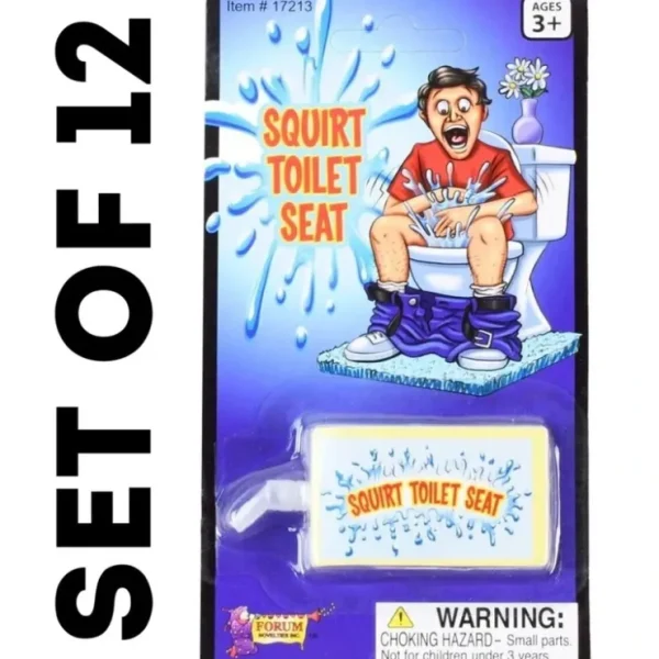 Sale 12 Toilet Seat Water Squirt Prank Funny Practical Joke Bathroom Novelty Gag Gift - Miniature Marvels: Airplane Models & Painted Dice Egpull