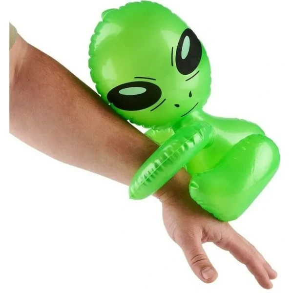 Store 12 Total - Hug Me Alien 12" Inflatable Blow Up Inflate - UFO Space Child Party Decorations - Miniature Marvels: Airplane Models & Painted Dice Egpull