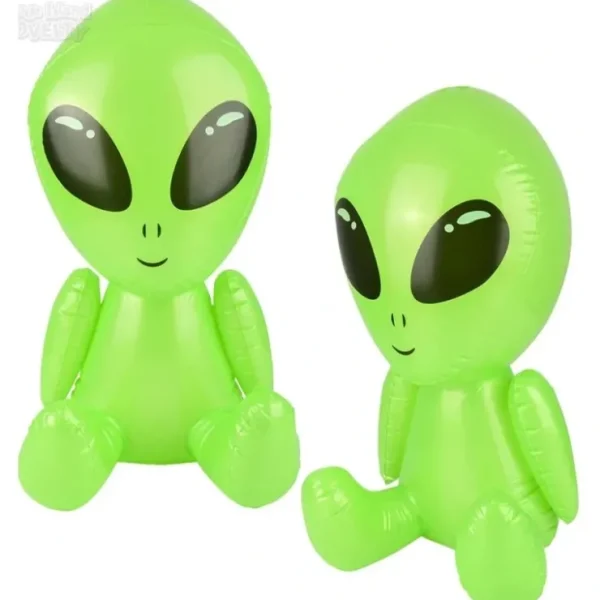 Online 12 TOTAL Galactic Green Alien 24" Inflatables Party Decoration Blow-Up Space UFO - Miniature Marvels: Airplane Models & Painted Dice Egpull