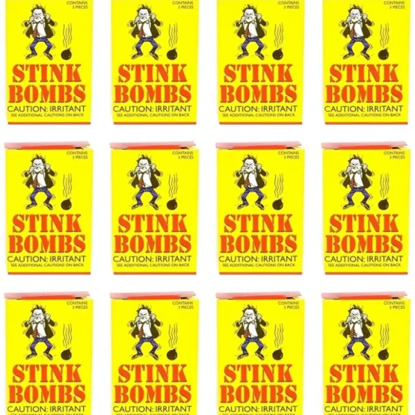 Hot 432 total Stink Bombs Glass Vials (144 boxes of 3) - GaG Prank Joke Wholesale - Miniature Marvels: Airplane Models & Painted Dice Egpull