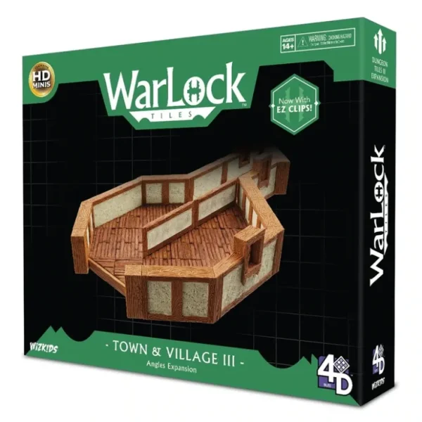 Best Sale Town & Village III - Angles: WarLock Tiles - WizKids 4D Settings WZK 16513 - Miniature Marvels: Airplane Models & Painted Dice Miniature