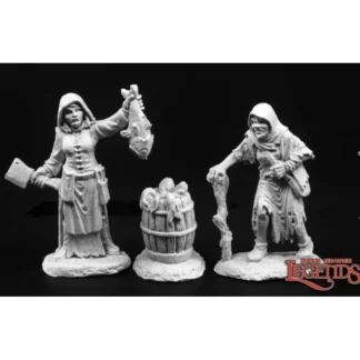 Online Townfolk of Dreadmere - Fishwife & Crone: Dark Heaven Legends RPR 03789 - Miniature Marvels: Airplane Models & Painted Dice Miniature
