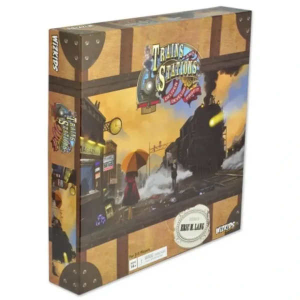 Best Trains and Stations Strategy Game WZK 71161 - Miniature Marvels: Airplane Models & Painted Dice Board Game