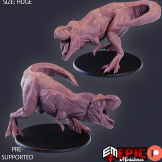 Discount T-Rex Attacking - Miniature Marvels: Airplane Models & Painted Dice Miniature