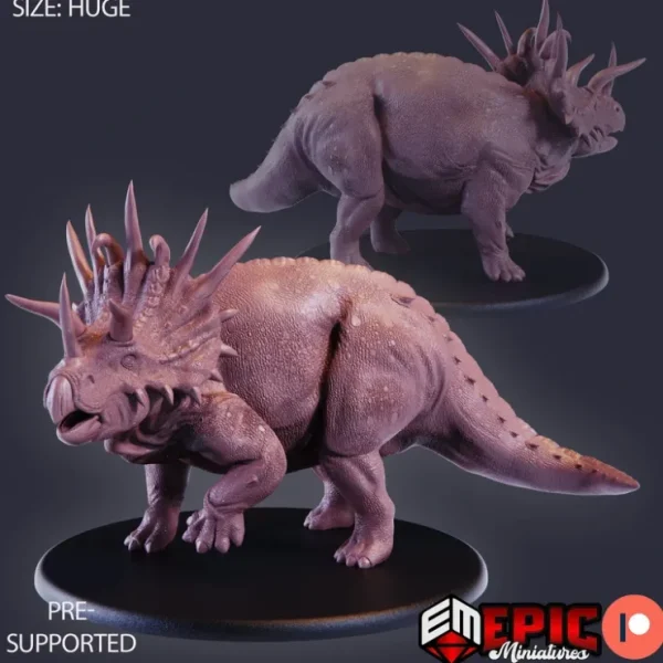 Online Triceratops - Miniature Marvels: Airplane Models & Painted Dice Miniature