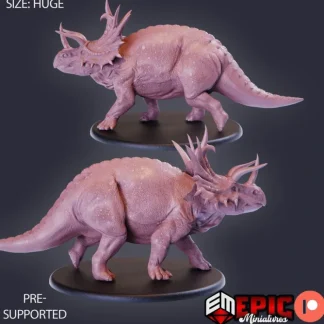 Clearance Triceratops Walking - Miniature Marvels: Airplane Models & Painted Dice Miniature