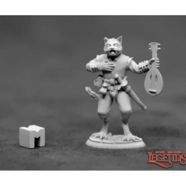 Clearance Trilladour, Catfolk Bard: Dark Heaven Legends RPR 03924 - Miniature Marvels: Airplane Models & Painted Dice Miniature