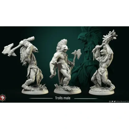 Outlet Troll Male - Miniature Marvels: Airplane Models & Painted Dice Miniature
