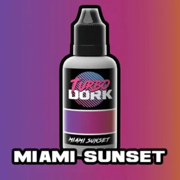 Clearance Turboshift: Miami Sunset LTG TDK4888 - Miniature Marvels: Airplane Models & Painted Dice Paint