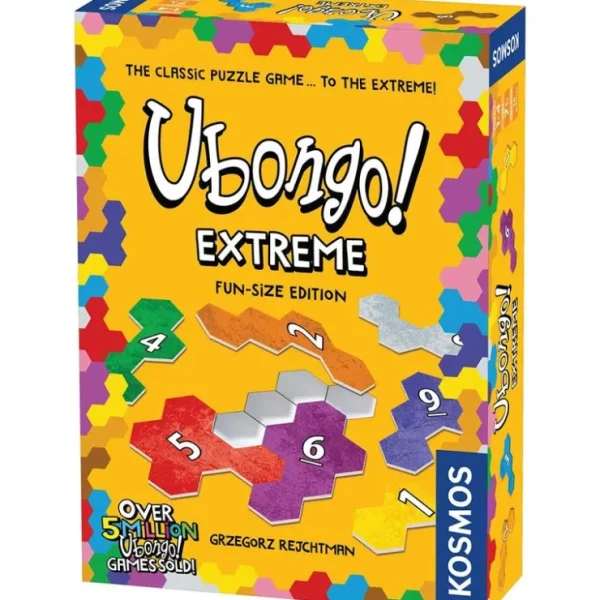 Hot Ubongo Extreme: Fun Size Edition TAK 699437 - Miniature Marvels: Airplane Models & Painted Dice Board Game