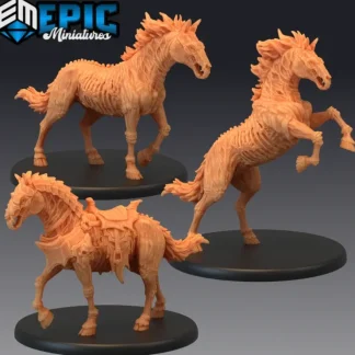 Discount Undead Horse Set - Miniature Marvels: Airplane Models & Painted Dice Miniature