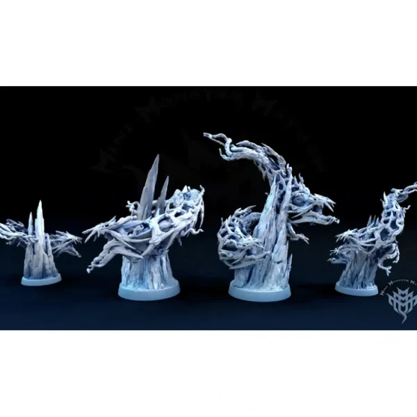 Outlet Undead Ice Serpent - Miniature Marvels: Airplane Models & Painted Dice Miniature