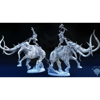 Fashion Undead Mammoth - Miniature Marvels: Airplane Models & Painted Dice Miniature