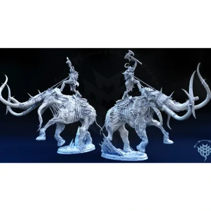 Fashion Undead Mammoth - Miniature Marvels: Airplane Models & Painted Dice Miniature