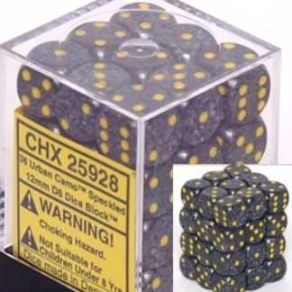 Discount Urban Camo: Speckled 36d6 12mm Dice Block CHX 25928 - Miniature Marvels: Airplane Models & Painted Dice Dice
