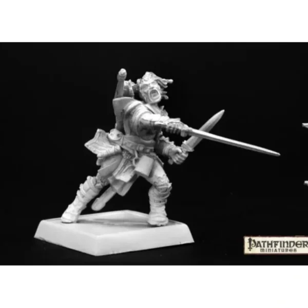 Sale Valeros, Iconic Male Human Fighter: Pathfinder RPR 60001 - Miniature Marvels: Airplane Models & Painted Dice Miniature