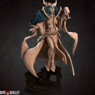 Hot Vampire Sorceress - Miniature Marvels: Airplane Models & Painted Dice Miniature