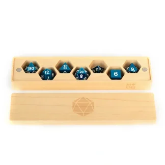 Online Vault Wooden Dice Case: Maple MET 814 - Miniature Marvels: Airplane Models & Painted Dice Dice
