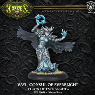 Discount Vayl, Consul of Everblight: Legion of Everblight - Warlock PIP 73059 - Miniature Marvels: Airplane Models & Painted Dice Miniature
