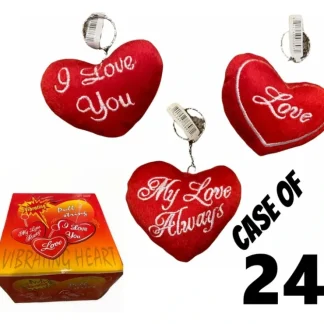 Discount 24 Vintage 80's Pull String Vibrating Stuffed Hearts Key Chain Ring Valentine - Miniature Marvels: Airplane Models & Painted Dice Egpull