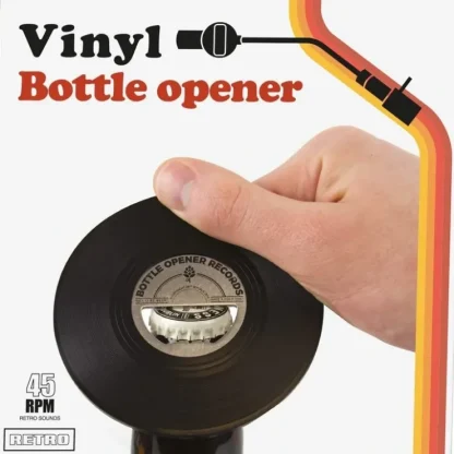 Outlet Vinyl Record Shaped Bottle Opener - Music Beer Home Bar - so awesome! - Miniature Marvels: Airplane Models & Painted Dice Egpull