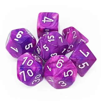 Shop Violet / White: Festive Polyhedral Die Set (7's) CHX 27457 - Miniature Marvels: Airplane Models & Painted Dice Dice