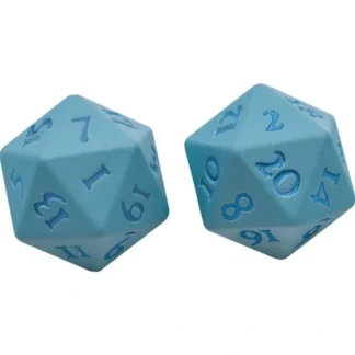 Shop Vivid Heavy Metal Dice: Light Blue (2d20) - Miniature Marvels: Airplane Models & Painted Dice Dice