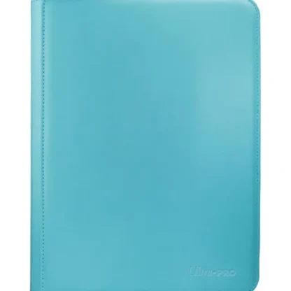 Outlet Vivid 9-Pocket Zippered PRO-Binder: Light Blue - Miniature Marvels: Airplane Models & Painted Dice Accessories