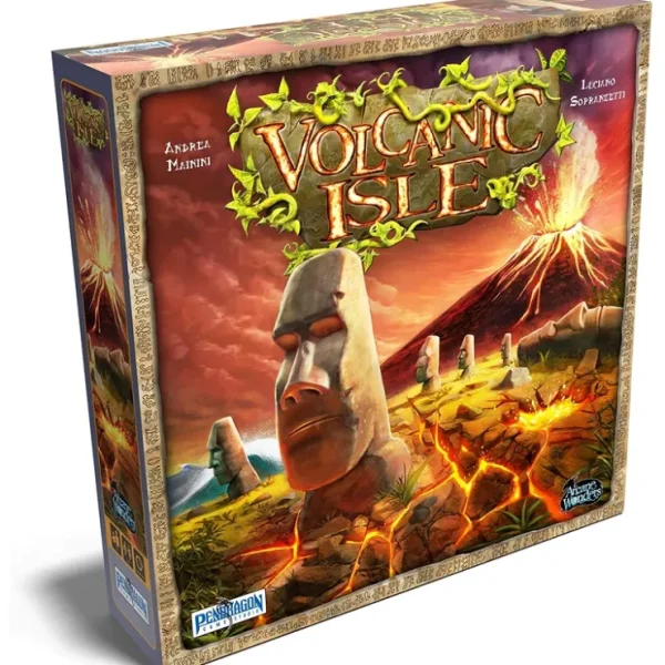 Sale Volcanic Isle AWG AW04VI - Miniature Marvels: Airplane Models & Painted Dice Board Game