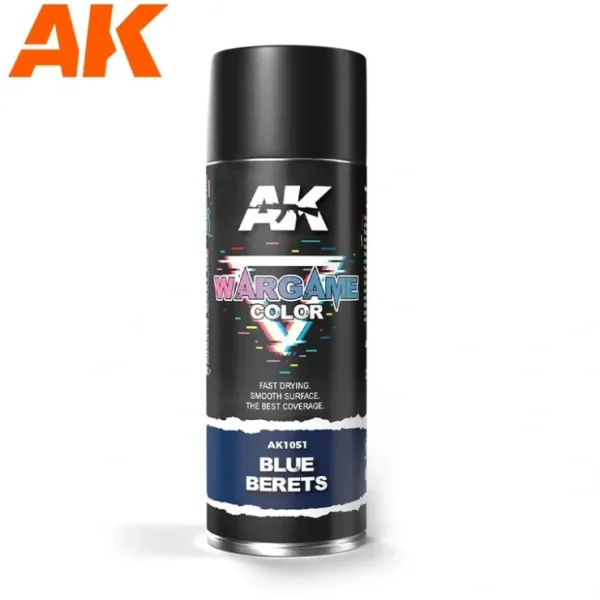 Best Wargame Color: Blue Berets Spray 400ml LTG AK-1051 - Miniature Marvels: Airplane Models & Painted Dice Paint