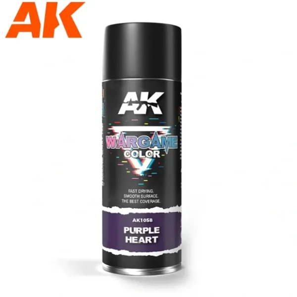 Hot Wargame Color: Purple Heart Spray LTG AK-1058 - Miniature Marvels: Airplane Models & Painted Dice Paint