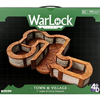 New WarLock Tiles - WizKids 4D Settings: Expansion Pack - 1 in Town & Village Angles & Curves WZK 16532 - Miniature Marvels: Airplane Models & Painted Dice Miniature
