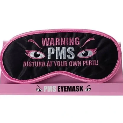 New WARNING PMS Sleeping Mask - Funny Female Sleep Eye Blindfold Soft EyeMask Gift - Miniature Marvels: Airplane Models & Painted Dice Egpull